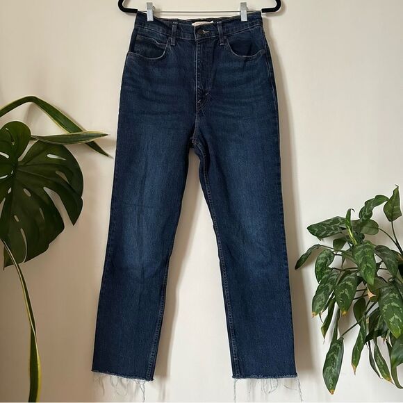Levi’s 70’s High Slim Straight Dark Wash Jeans 28 - Picture 1 of 4
